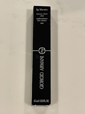 GEORGIO ARMANI Lip Maestro Velvet Matte NIB #400 Red Full size Retails $38