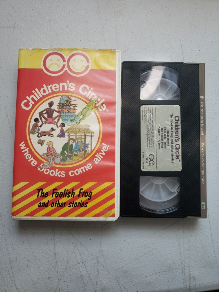 Children's Circle: The Foolish Frog 1985 vintage kids vhs