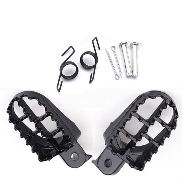 Stainless Foot Pegs For Honda CR CRF XR 50 70 80 100 Yamaha Kawasaki