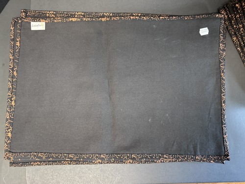Vintage Crate and Barrel Placemats & Napkin Set Of 8 Black/Bronze Modernist NWT! - Picture 13 of 18