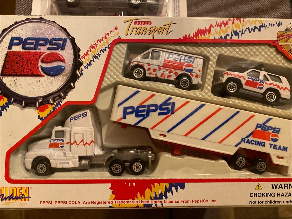 1996 Pepsi Racing Team Truck, 3 Delivery Tricks, Semi And Racing Cars