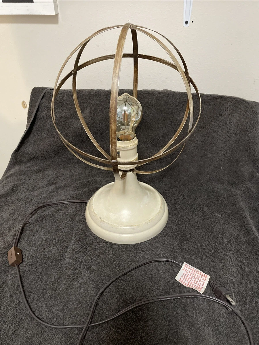 Metal sphere sale table lamp