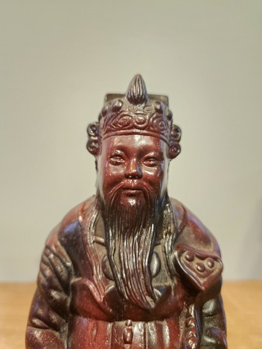 Vintage Plastic Chineese God Figurine 8" Tall - Picture 6 of 13