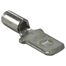 (100) Non Insulated 16-14 AWG Male Quick Disconnect .250 Wire Terminal Connector