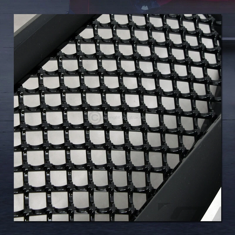 Cubierta de rejilla de parachoques delantero estilo malla deportiva negra ABS para Chevy Hhr 06-11 Foto 4 de 4