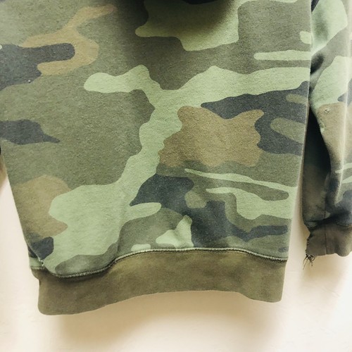 Gap Kids Green Camouflage Zip Hoodie Sweatshirt Sz Medium Distressed S12 A4 - Picture 8 of 10