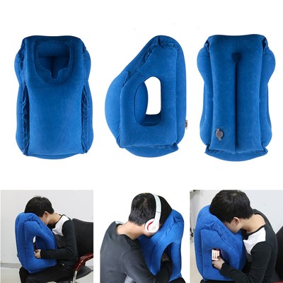 Oreiller Voyage Gonflable Flintronic 2pcs - Velours Doux Avec Masque Et Bouchons | Avion Train