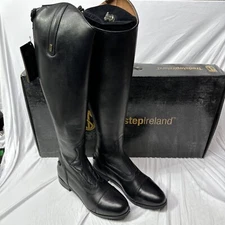 Blk TredStep Donatello Dress Boots Size L 5½-6 US Calf Med 13¾” Height Tall 18⅕