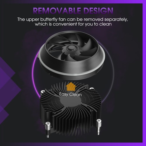 Vetroo Shadow ARGB CPU Air Cooler 90mm 4Pin PWM Fan for LGA 1150/1155/1200 - Zdjęcie 5 z 9