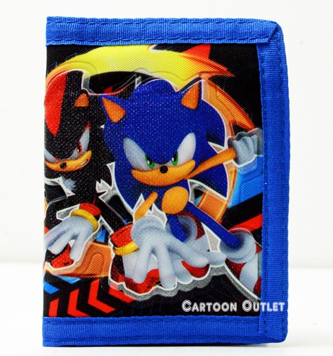 Sonic Trifold Wallet Shadow Knuckles Tails Silver Video Game Gamer SEGA Boy Gift - Picture 7 of 8