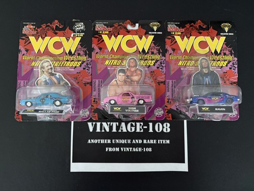 1998 Racing Champions Lot/3 WCW Nitro Raven, DDP, High Energy 1 of 19,998 Rare