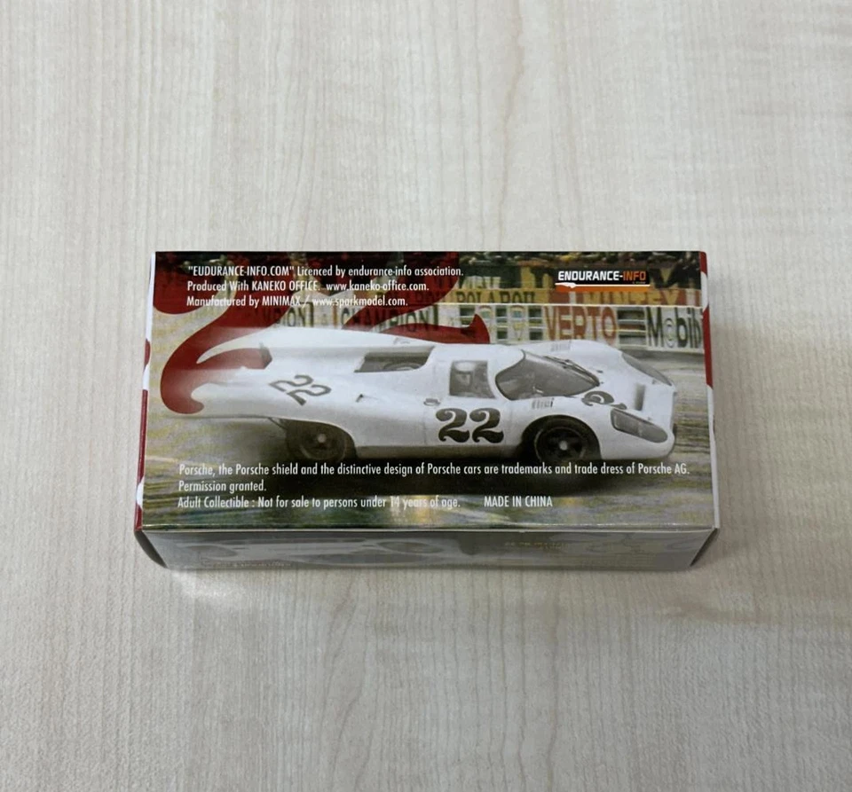 Chassi Spark escala 1/43 Porsche 917K Le Mans Test 1970 917-008 #22 Brian Redman - Imagem 2 de 4