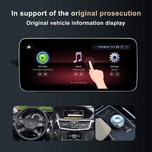 Ugode 12.3inch Android Screen CarPlay Mercedes Benz E class W212 2009-2012 NTG4 - Foto 4 di 12