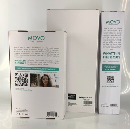 Movo iVlog1 Vlogging Kit for iPhone with Fullsize Tripod Shotgun Mic LED Light + - Picture 2 of 16