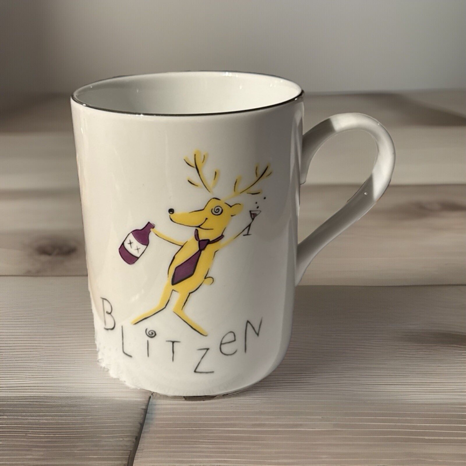 Pottery Barn Blitzed Reindeer - Christmas 🎄 Holiday Mugs Cup Japan Coffee Tea