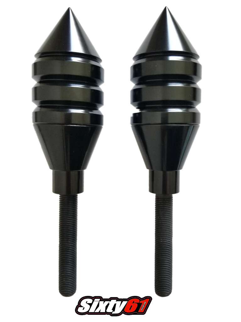 Spike Thrower R6 Yamaha R6 Black Frame Sliders 2006-2019 2020 Spike Spiked Includes ...
