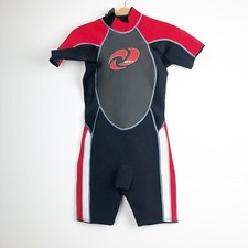 The Realm Youth Size 14 Black/ Red Wetsuit