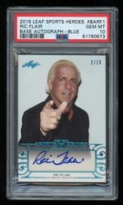 Ric Flair PSA 10 Blue #2/10 2015 Leaf Sports Heroes Auto Card HOF WWF WWE WCW