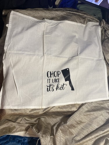 Chop It Like It’s Hot - Toalla de té de cocina divertida - Imagen 3 de 4