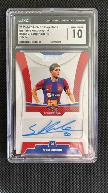 23-24 DAKA FC Barcelona One & Two Sergi Roberto Ineffable Autograph A Silver /40