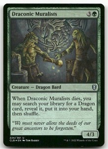 Draconic Muralists 224 Foil - Commander Legends: Battle for Baldur's Gate