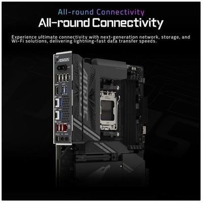 ATX X870 AORUS Elite WIFI7 AMD AM5 Motherboard, 2.5GbE LAN