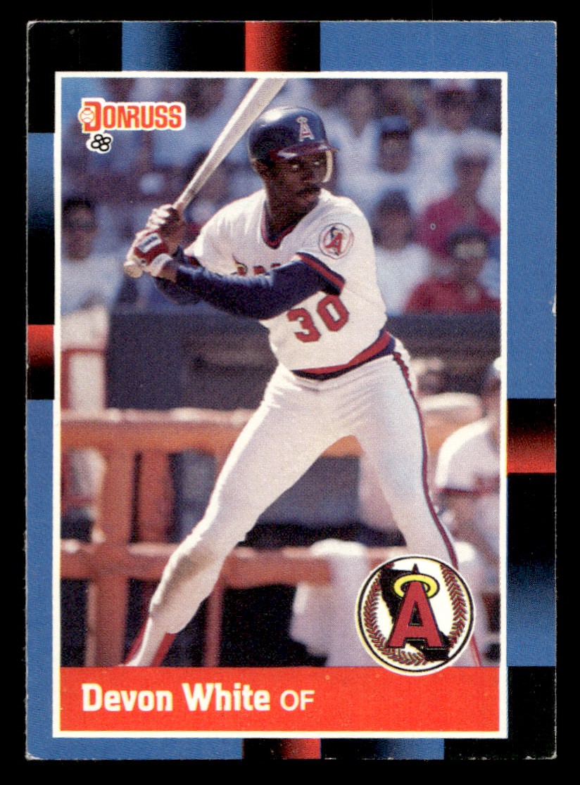 1988 Donruss Devon White California Angels Baseball Sports Card Raw Trading Card