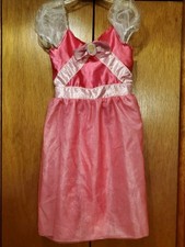 Barbie Pink/White Tulle Princess Fairy Dress Costume Dress Up Sz 4-6x