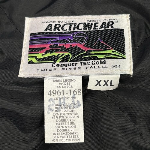 Vintage 1990s Arctic Cat Snowmobile Jacket Mens XXL Insulated Jacket & Liner USA - Bild 11 von 20