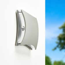 LED Außenleuchte Wandlampe 20x20cm Grau IP54 4W warmweiß 3000K 4-Seiten Licht