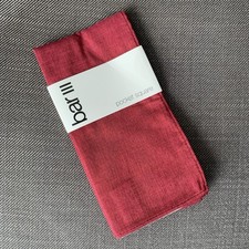 Bar III Men  s Pocket Square Burgundy Red Solid