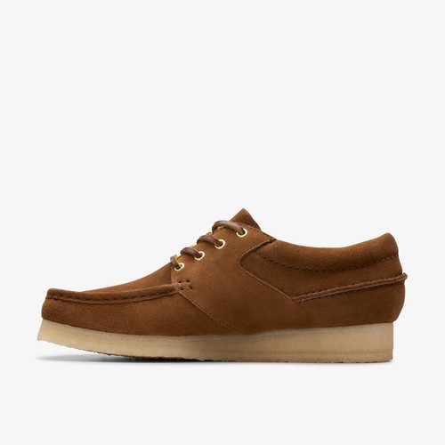 Clarks Originals Men's Wallabee Boat Cola Suede 26175755 - Picture 2 of 6
