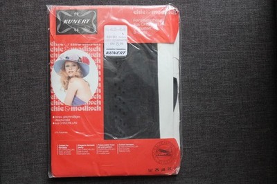 Vintage KUNERT Chic & Modisch Strumpfhose  Gr. 42-44 Schwarz Tupfen B-Sorte Neu