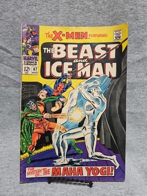 The X-Men #47 (Marvel Comics August 1968) Featuring: The Beast And Ice Man