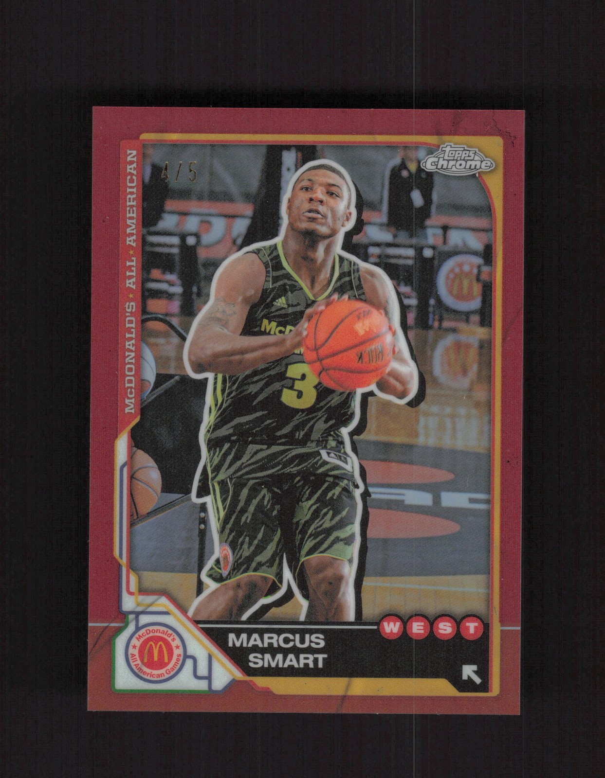2025 Topps Chrome McDonald's All American #91 Marcus Smart RED /5