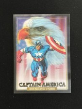 2024 SkyBox Marvel Masterpieces 92 Platinum Captain America Lenticular #16