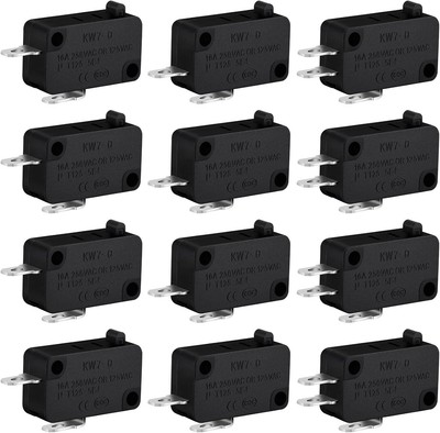 Weewooday 6 Pcs Microwave Oven Door Switch Replacement Part W10269458 Black 