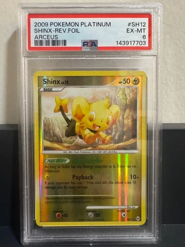 Shinx SH12 Platinum Arceus Reverse Holo 2009 Pokemon PSA 6