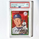 DEREK JETER 2023 Topps Chrome Platinum Anniversary Green Toile Refract /99 PSA 9