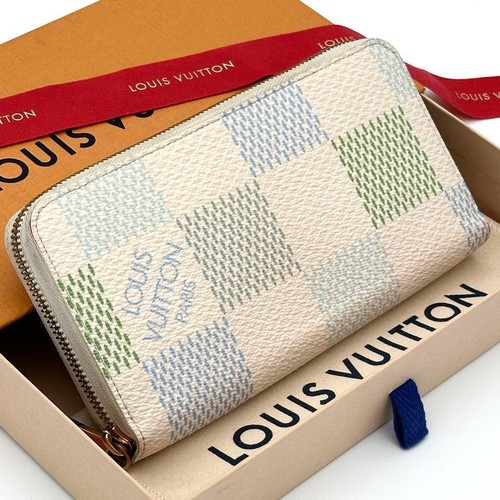 Louis Vuitton Damier Delicious Zippy Wallet Long Wallet