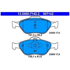 Satz Bremsbeläge Bremsklötze vorne für Ford Fusion JU KA RB Puma EC | 2416765
