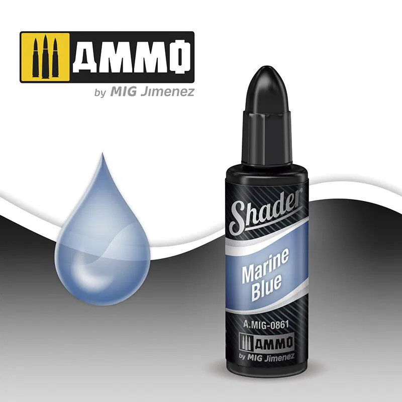 Ammo Mig 861 - Shader 10ml - Marine Blue