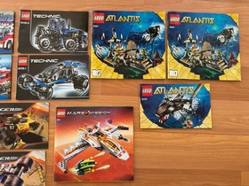 Lego Instruction Manuals 2006-2010 Lot of 14 Atlantis City Mars World Racers