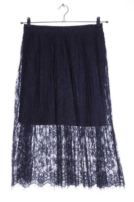 H&M Plisseerock Damen Rock Gr. DE 36 blau Casual-Look
