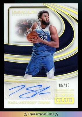 /10 KARL-ANTHONY TOWNS 2024 Panini Immaculate Auto Autograph NBA  Knicks Wolves - Bild 1 von 2