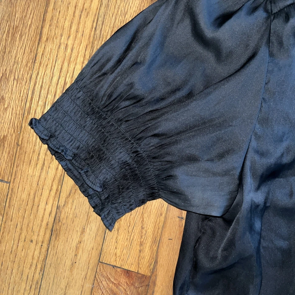 Talla L - Camisa para mujer Philosophy Bouse Blace mangas de encaje manga corta Foto 4 de 4