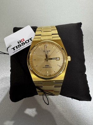 TISSOT PRX Powermatic 80 Automatic PVD Gold 40mm Brecelet Unisex Swiss -Watch