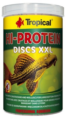 Tropical Futtertabletten HI-Protein Discs XXL- Fischfutter Weichtieren 250 ml