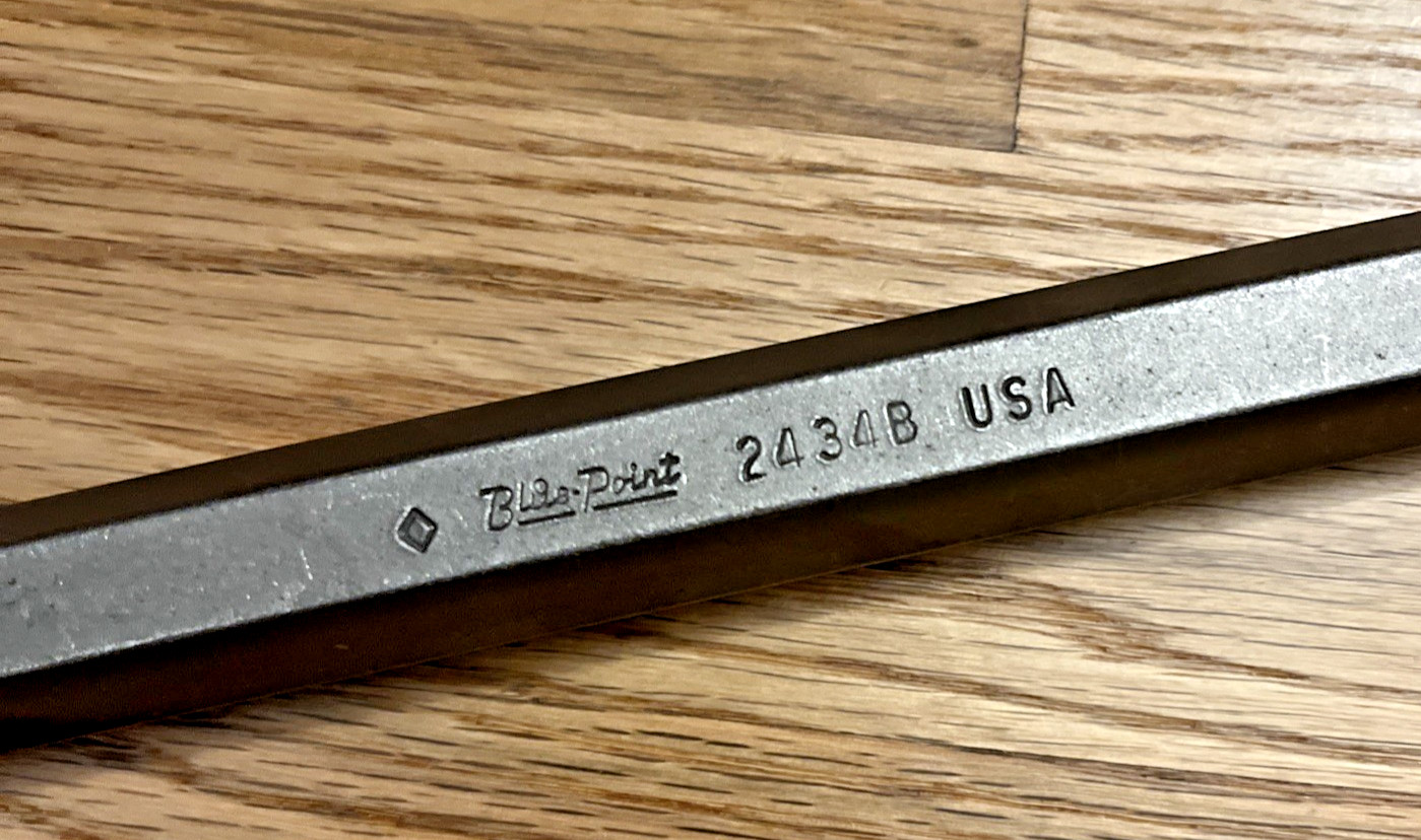 Blue-Point By Snap-On 2434B Pinch Prybar 22” Pry Bar Taper W/ Chisel End USA