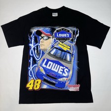 Vintage Lightning Jimmie Johnson Shirt NASCAR Lowe's Racing #48 Size M 2002 Y2K